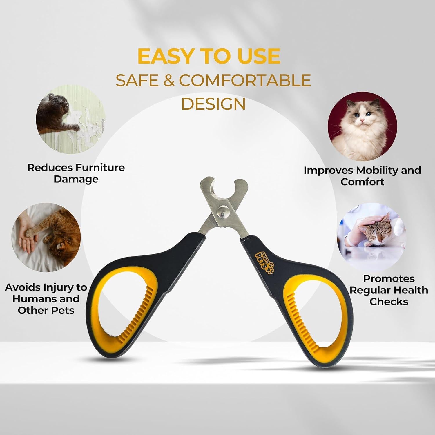 Cortauñas Profesional para Gatos Turtlefeet - Acero Inoxidable