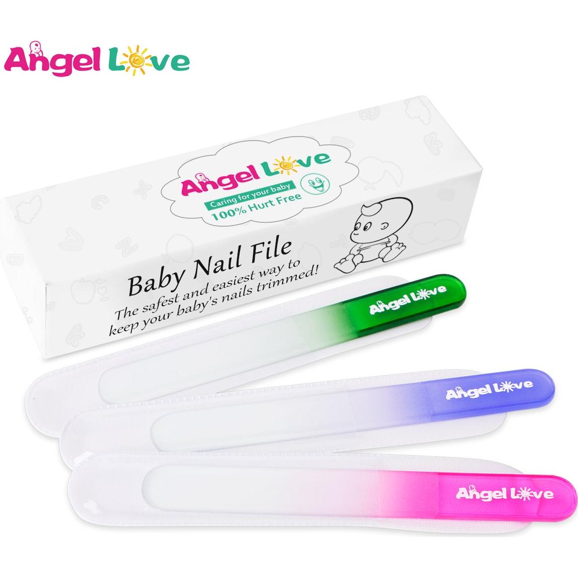 Lima de Uñas para Bebés Angel Love - Set de 3 Unidades