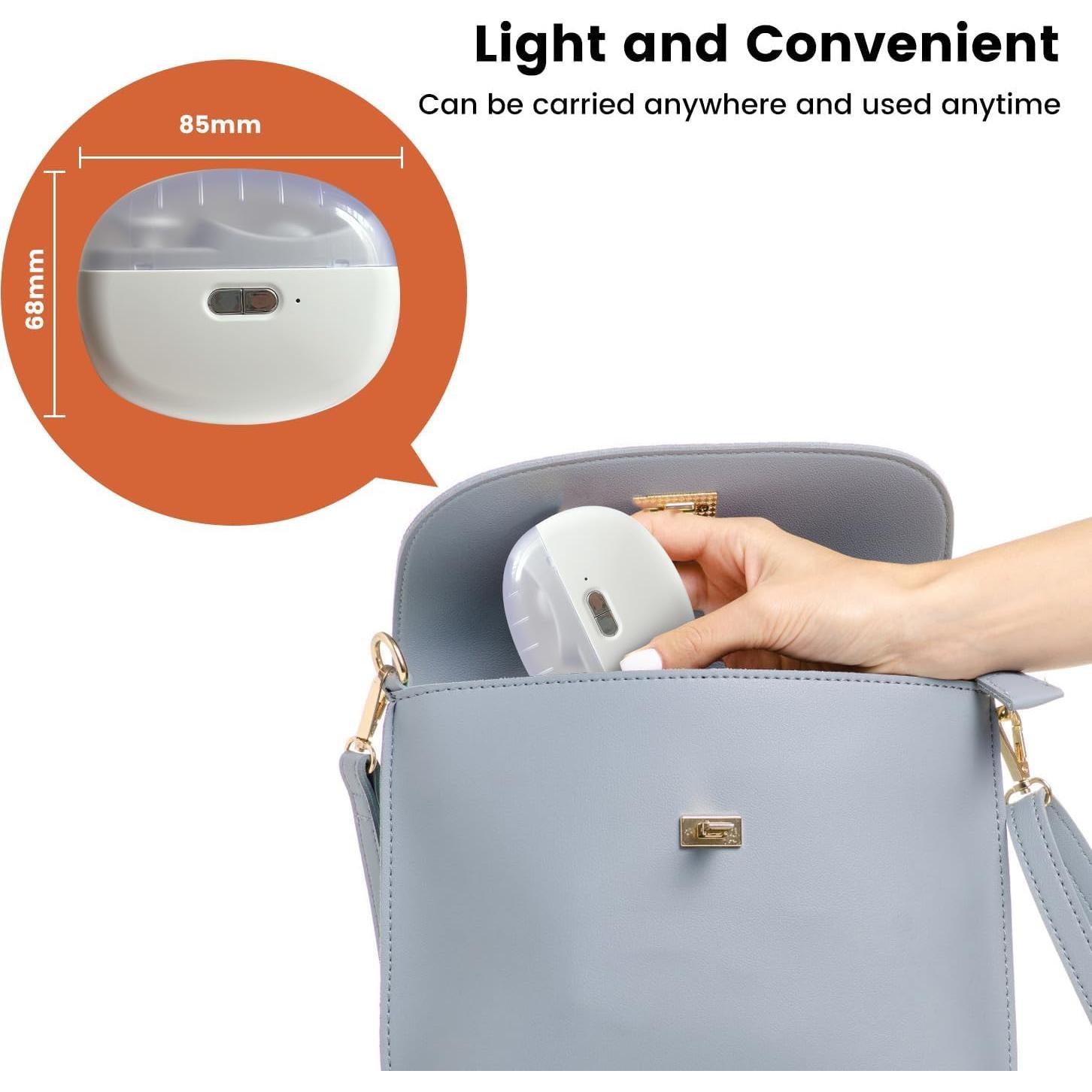 Cortador de Uñas Eléctrico AOXOGFLY 2 en 1 con Luz LED