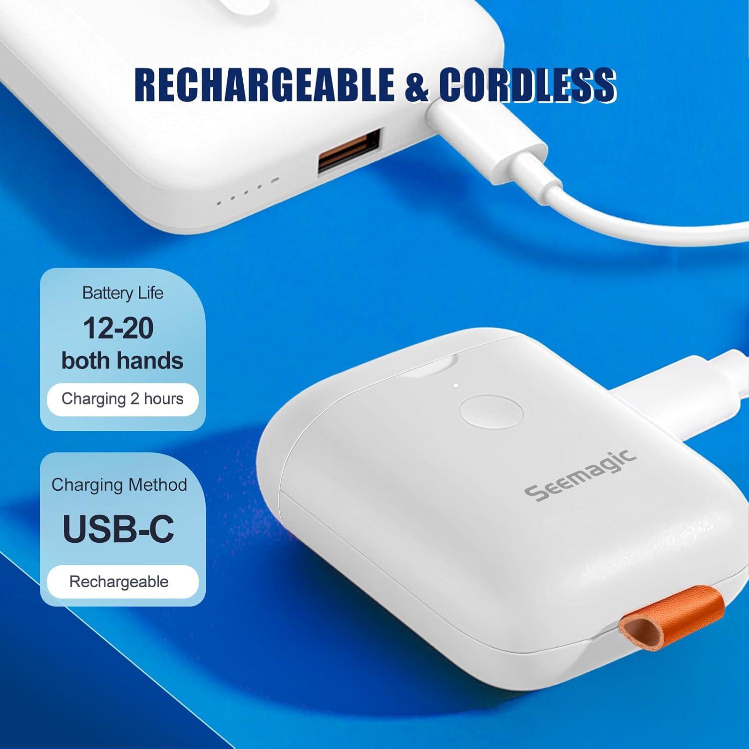 Cortador de Uñas Eléctrico Seemagic XT 901430 con Luz LED