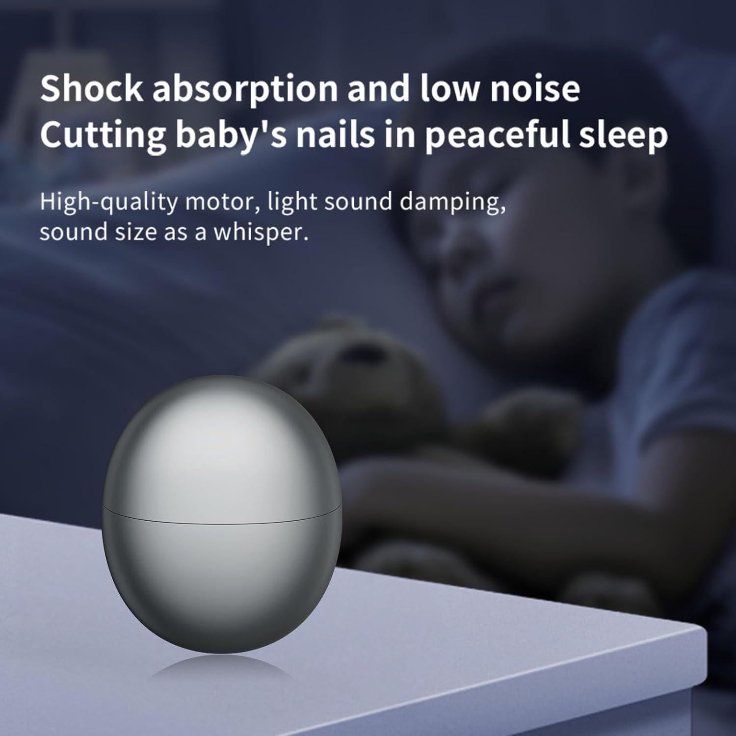 Cortador de Uñas Eléctrico Toxicólogo m7 Recargable USB con Luz LED