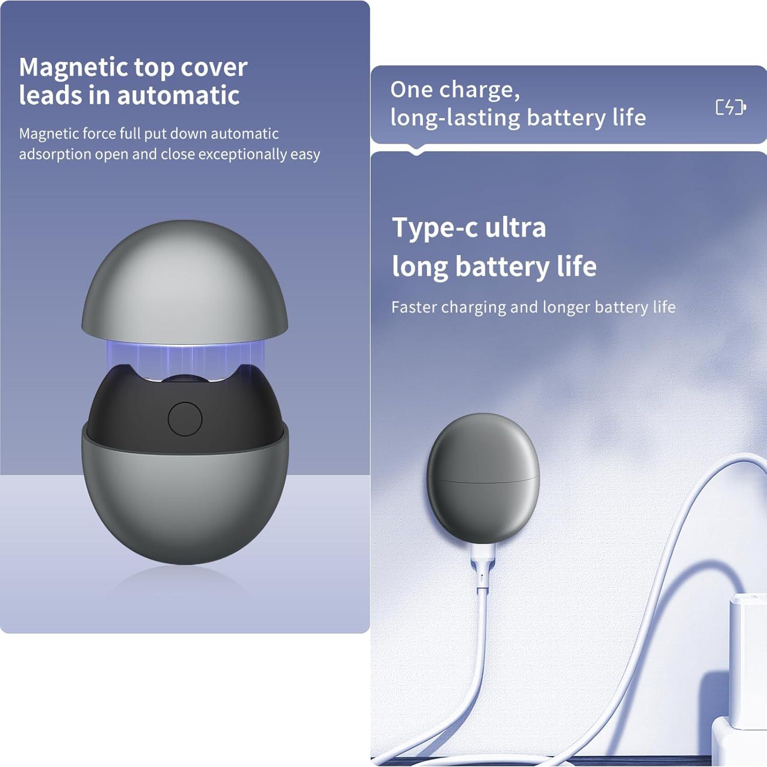 Cortador de Uñas Eléctrico Toxicólogo m7 Recargable USB con Luz LED