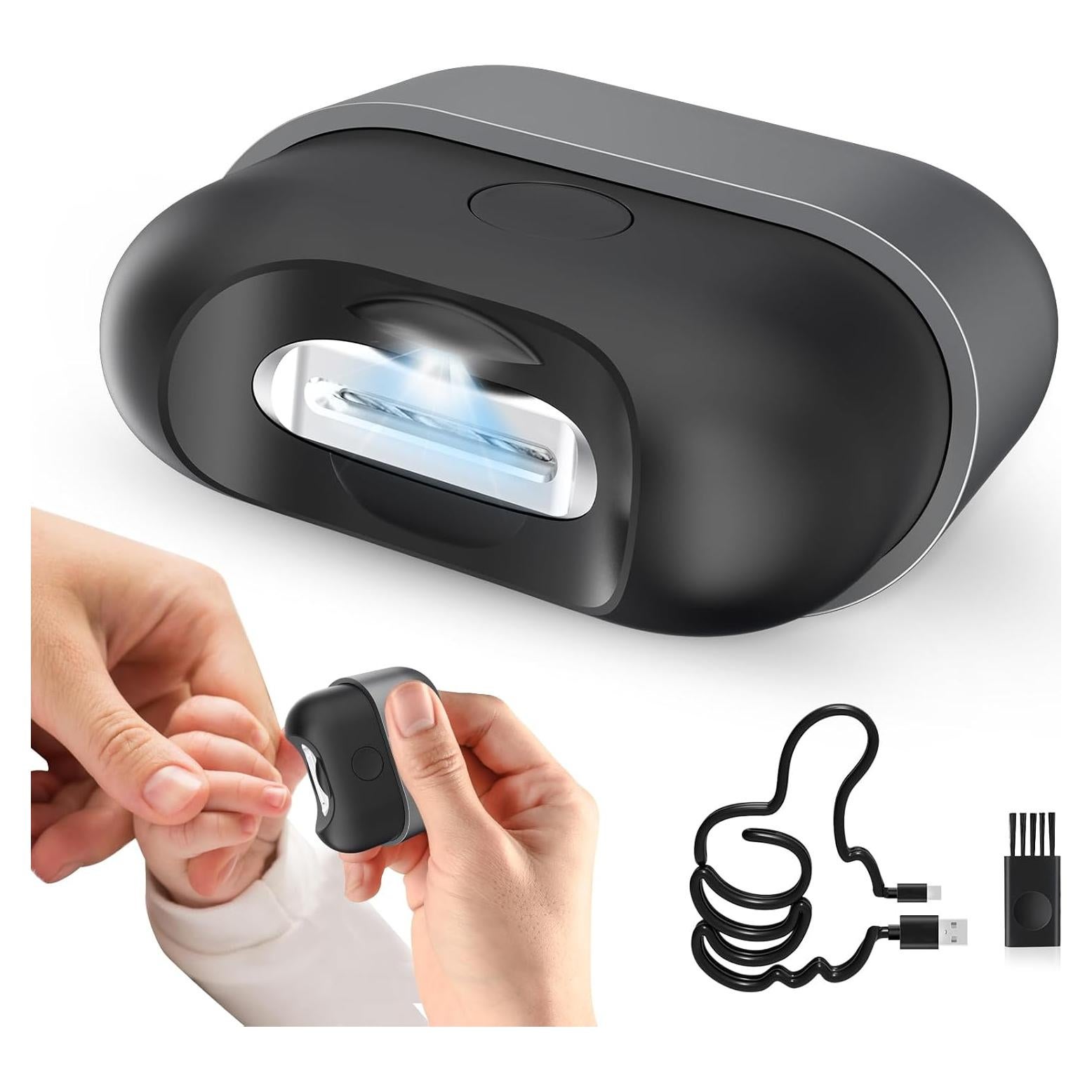 Cortador de Uñas Eléctrico KoziHarmni Recargable USB 2 Velocidades