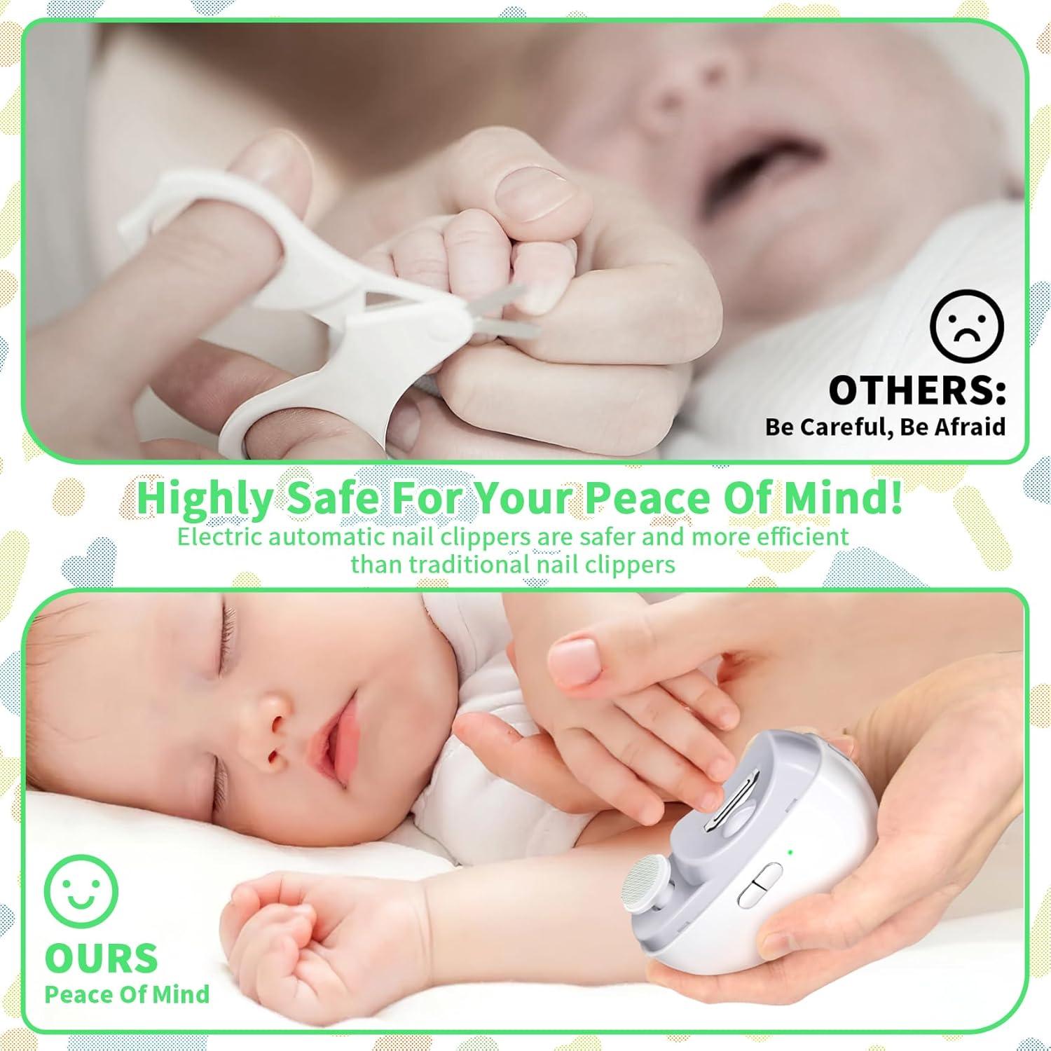 Cortador de Uñas Eléctrico LOQOMI 2 en 1 para Bebés y Adultos