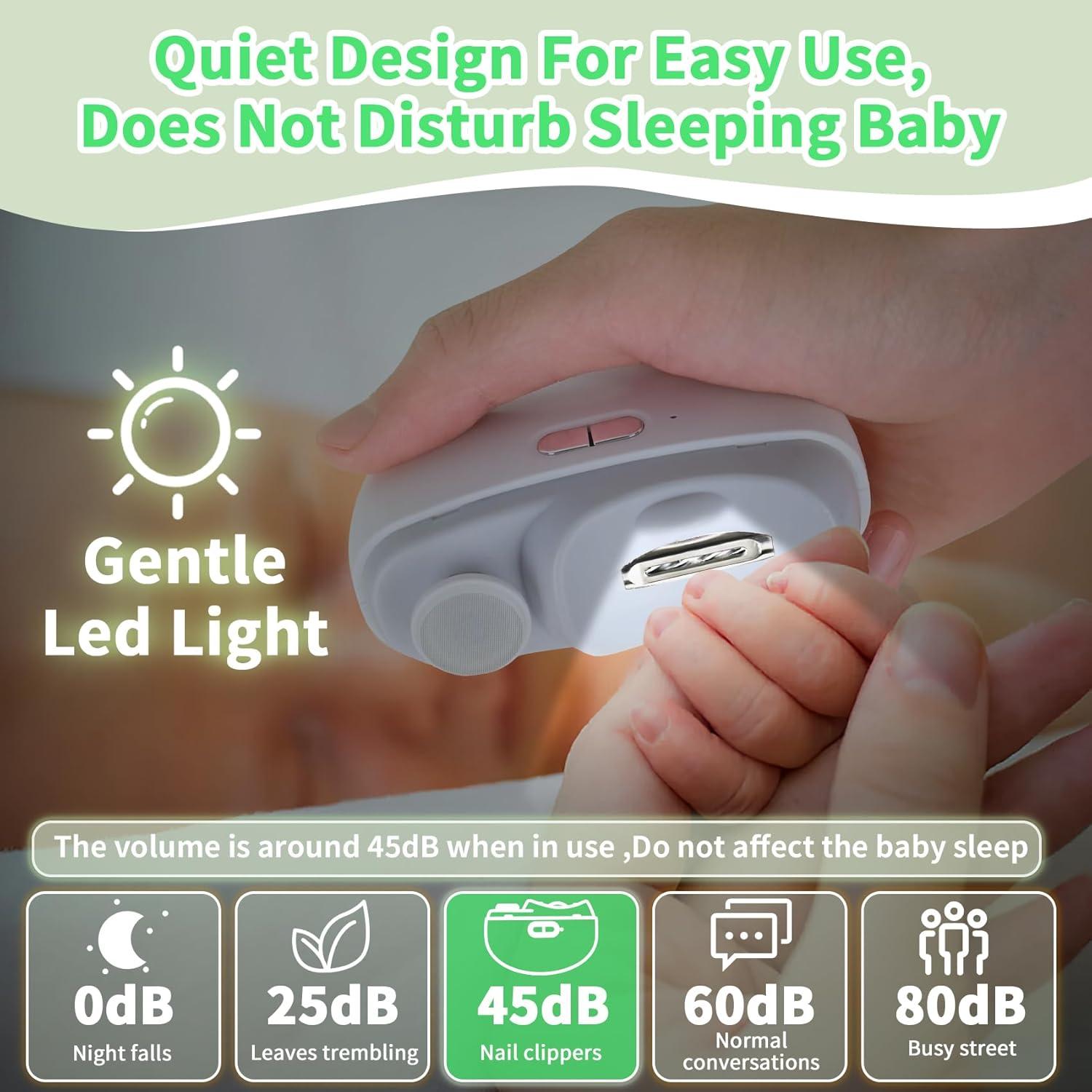 Cortador de Uñas Eléctrico LOQOMI 2 en 1 para Bebés y Adultos