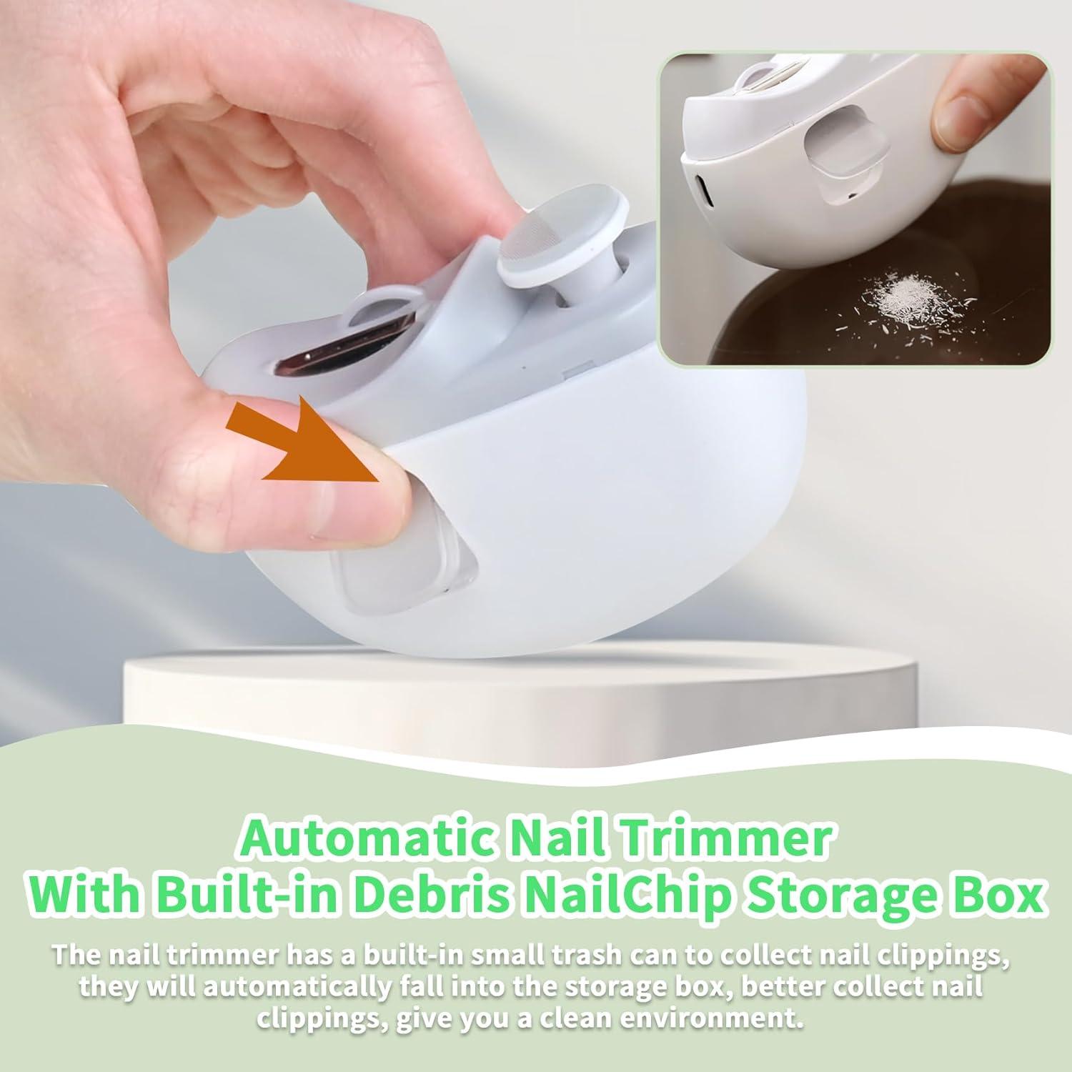 Cortador de Uñas Eléctrico LOQOMI 2 en 1 para Bebés y Adultos