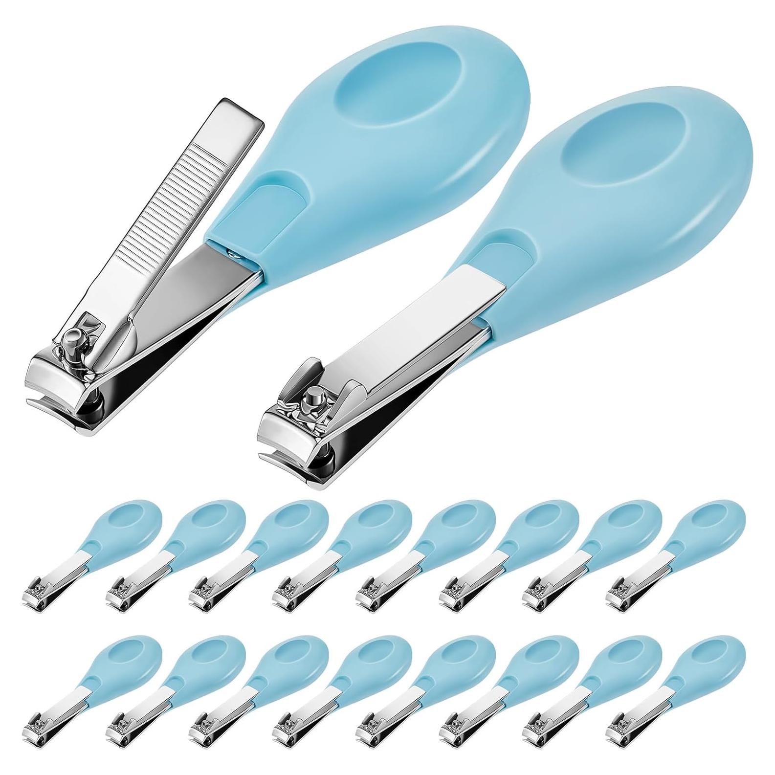 20 Cortauñas para Bebés Leriton Azul Acero Inoxidable