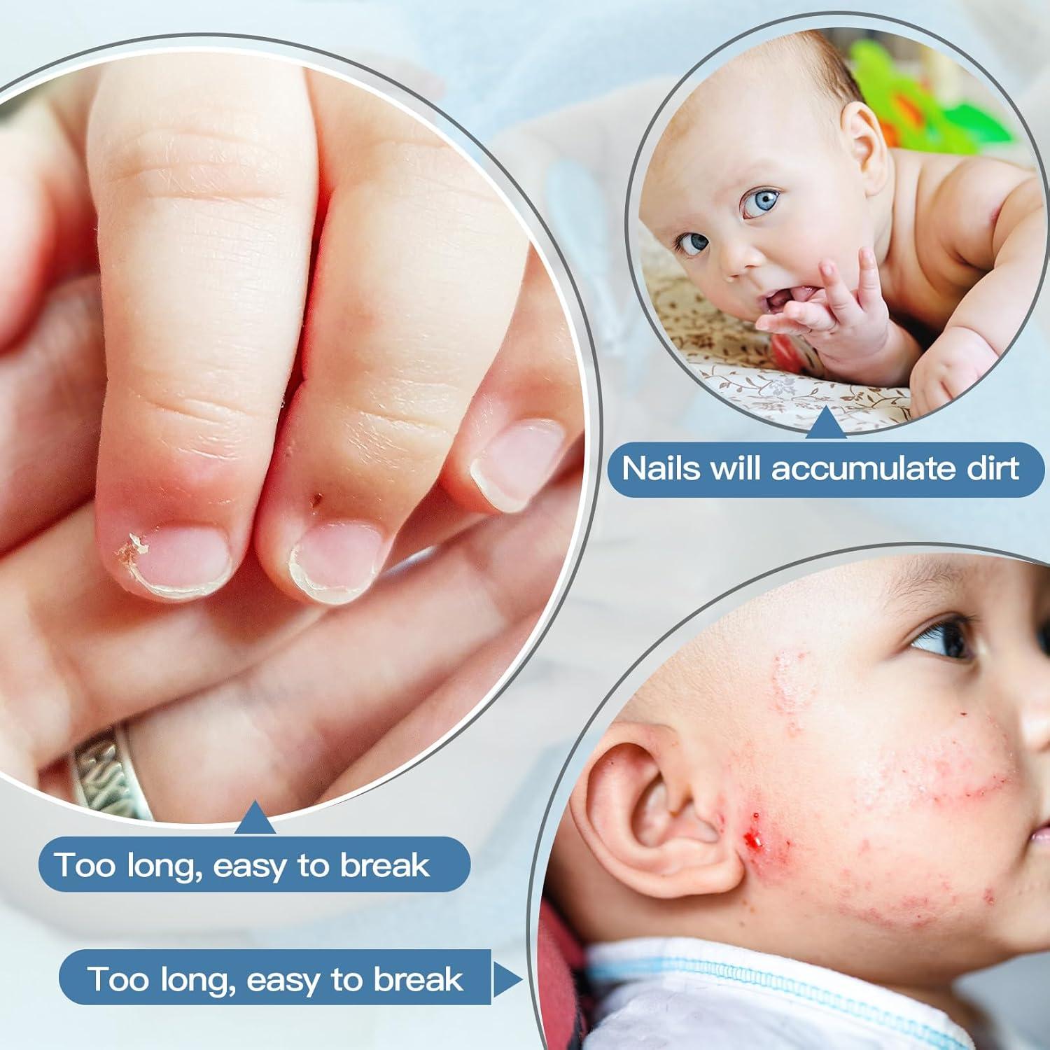 20 Cortauñas para Bebés Leriton Azul Acero Inoxidable