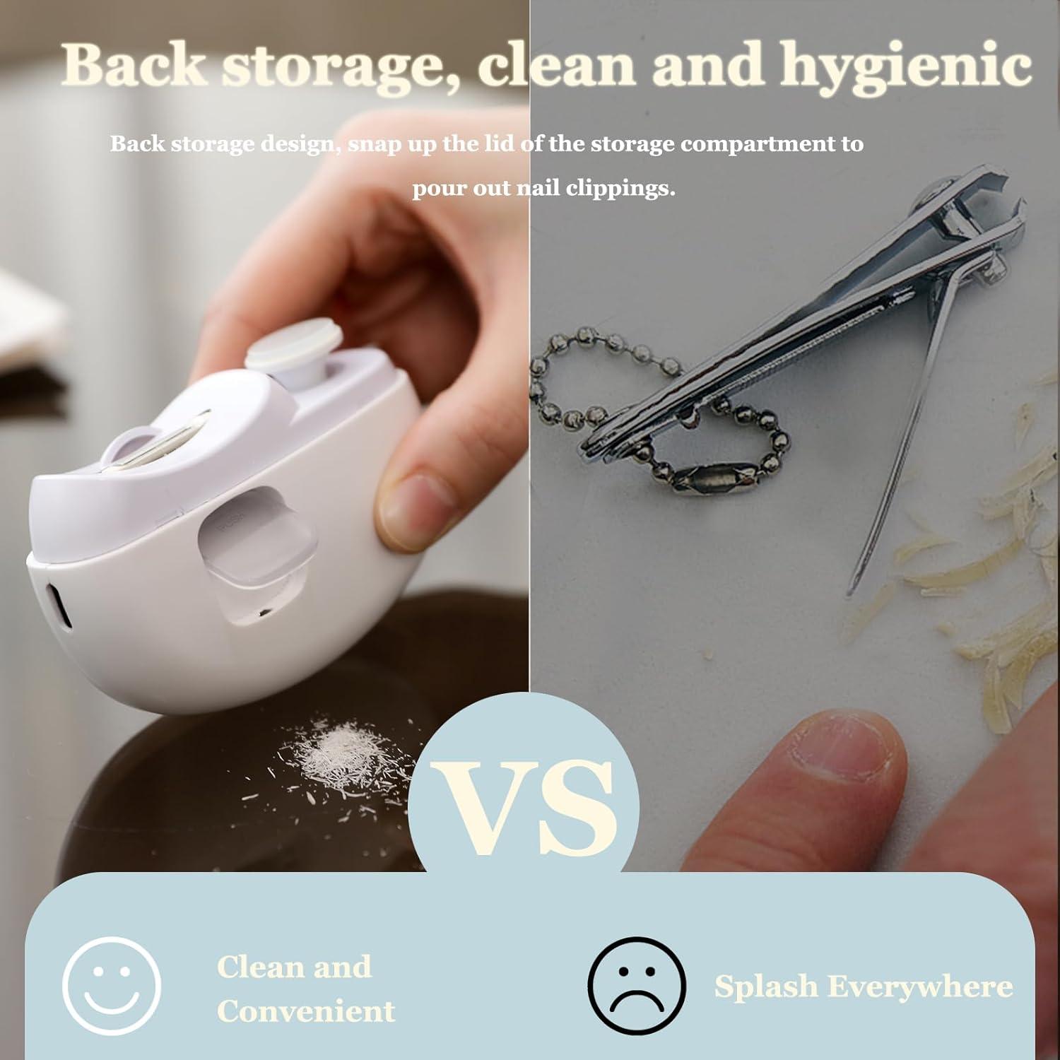 Cortauñas Eléctrico Zuxify CH705-A para Bebés con Luz LED