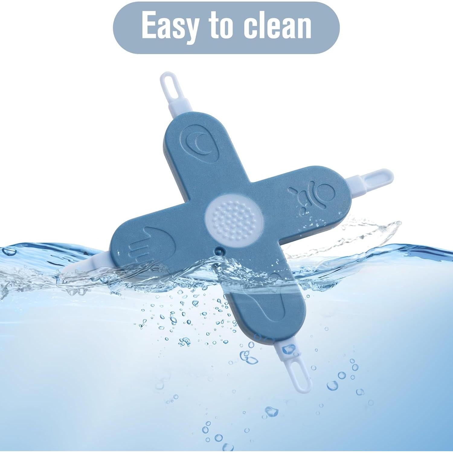 Limpiador 4 en 1 para Bebés Doytn - Nariz, Uñas y Oídos Azul