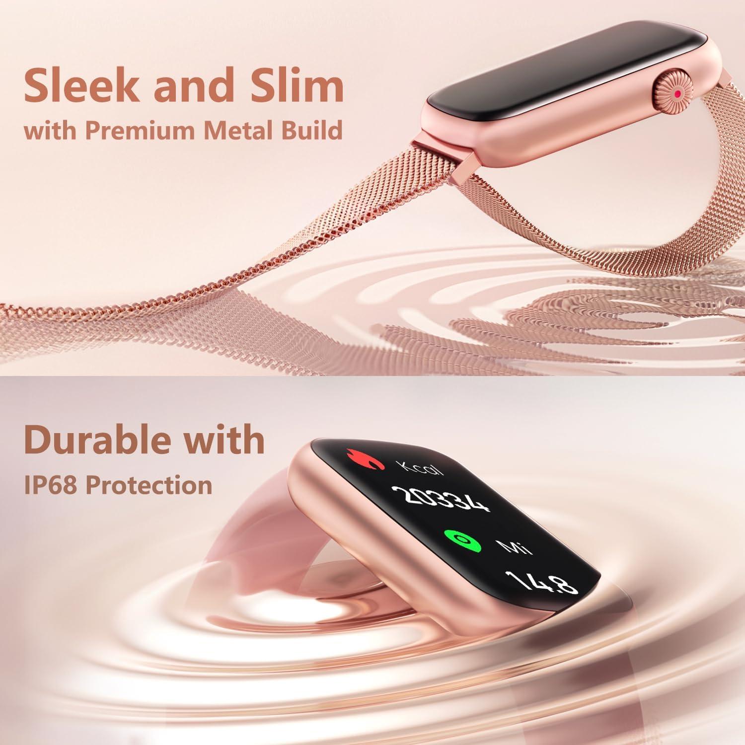 Rastreador de Fitness FITVII HM08 Rosa con Oxígeno y Sueño