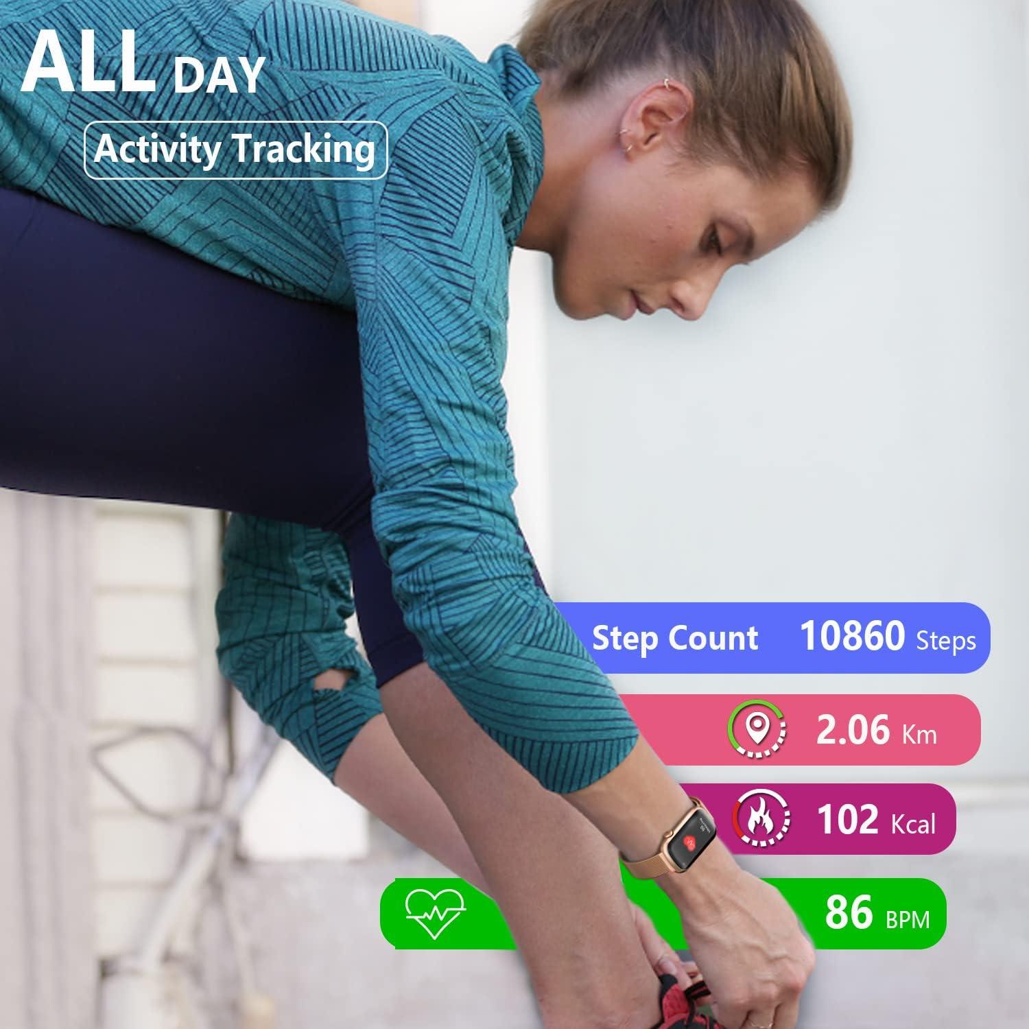 Rastreador de Fitness FITVII HM08 Rosa con Oxígeno y Sueño