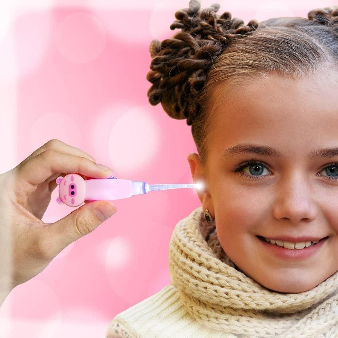 Herramienta de Extracción de Cerumen Clean Ear con Luz LED 3Pzas