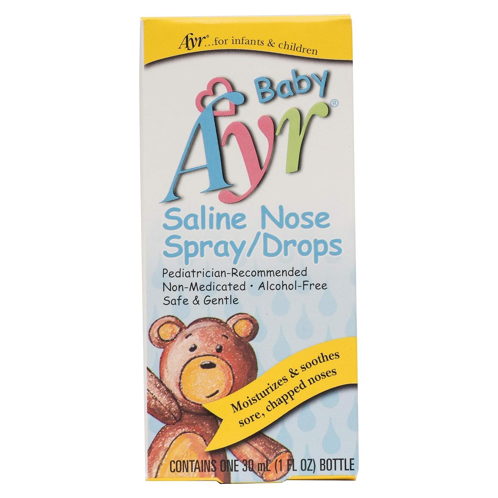 Gotas Salinas para Nariz Baby Ayr 30ml - Paquete de 1