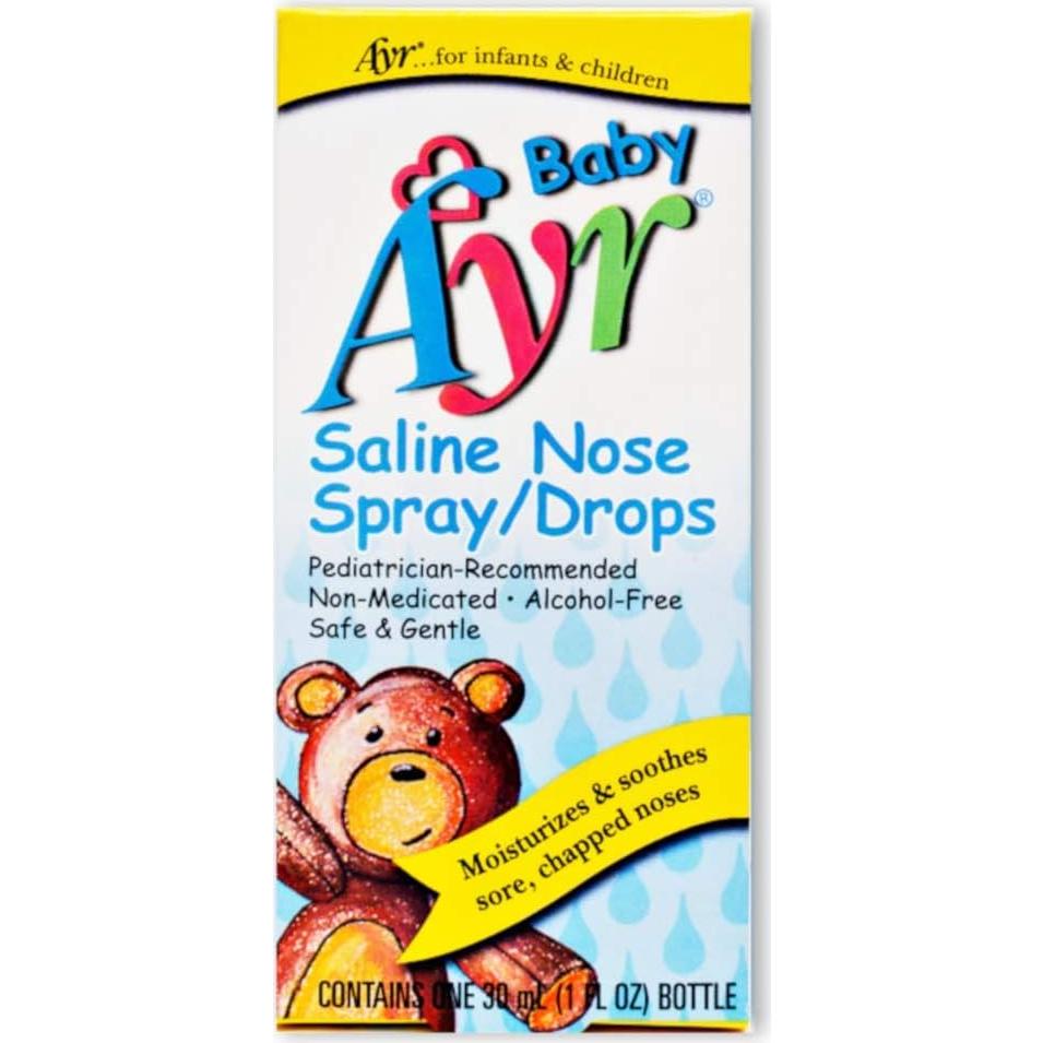 Gotas Salinas para Nariz Baby Ayr 30ml - Paquete de 1