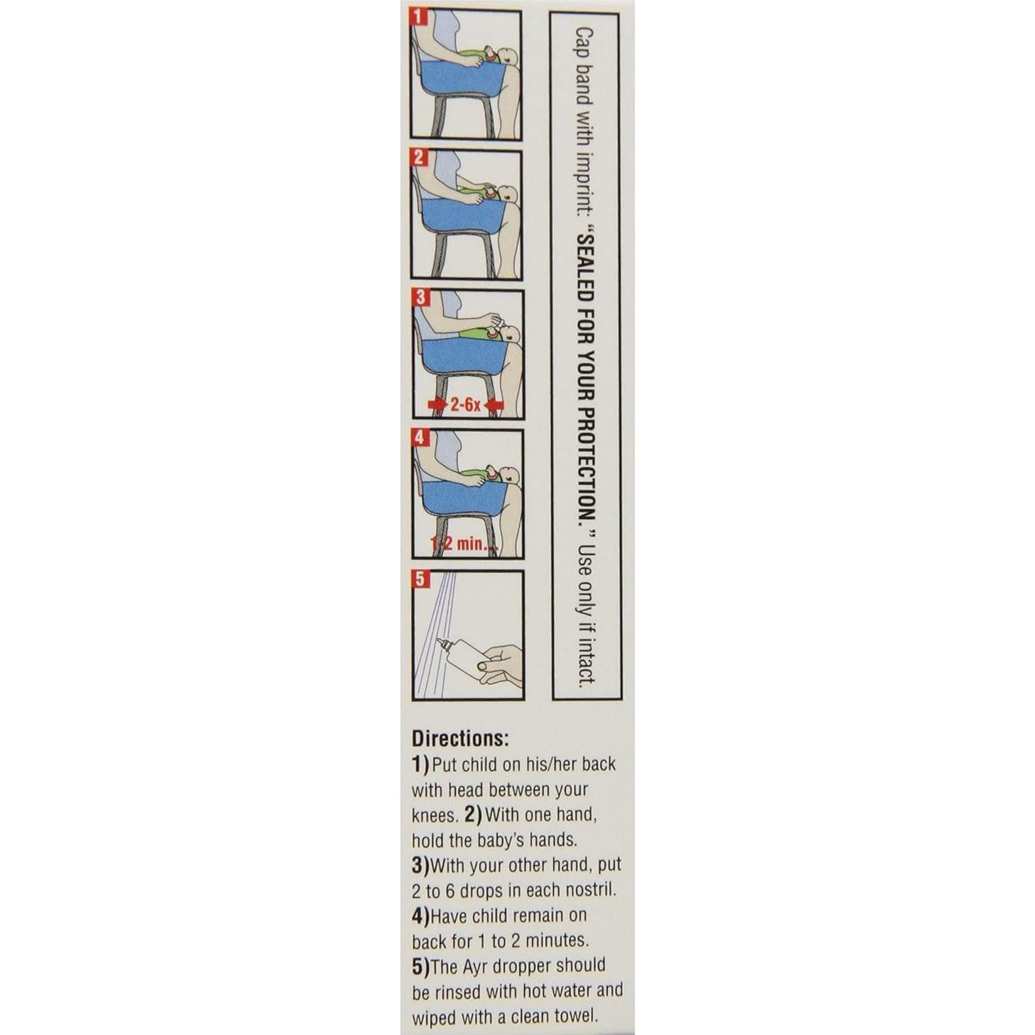 Gotas Salinas para Nariz Baby Ayr 30ml - Paquete de 1