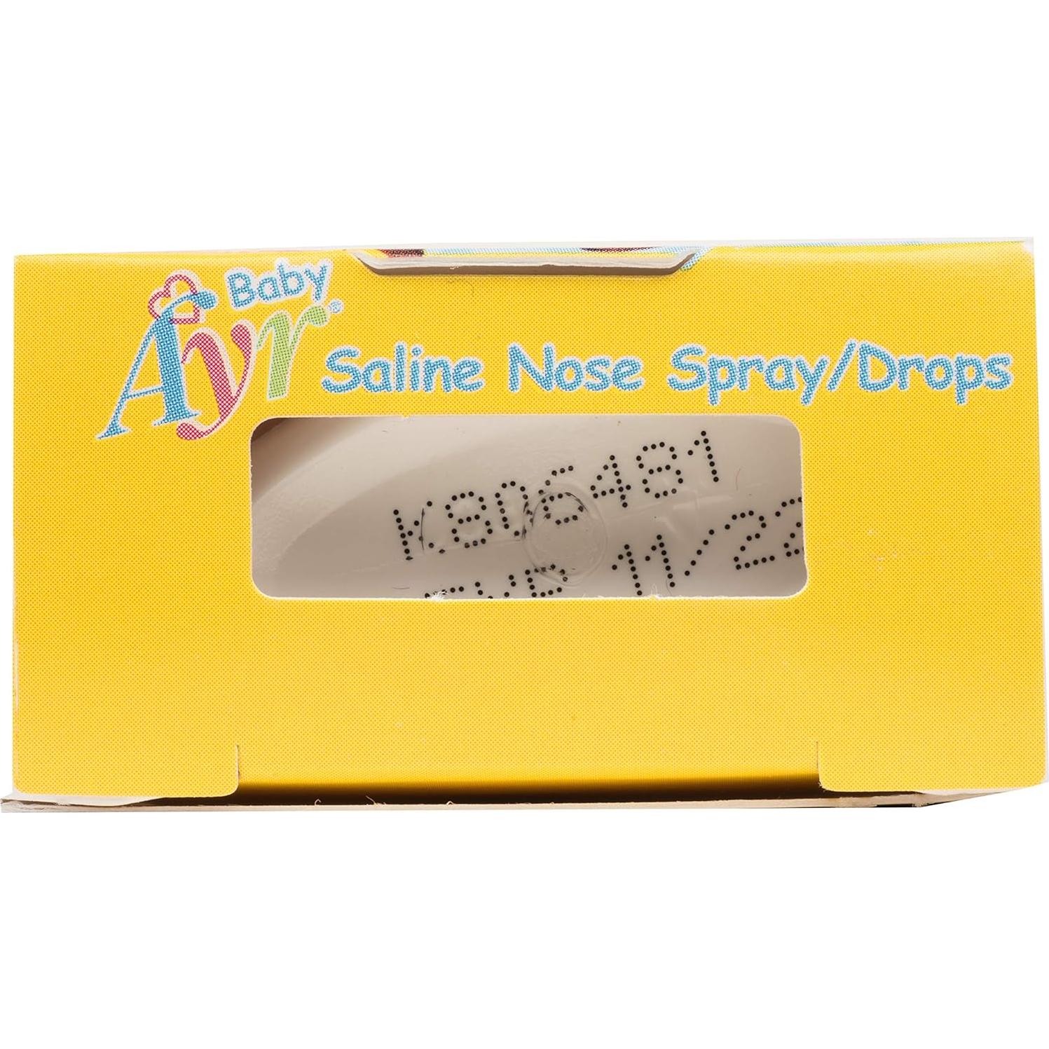 Gotas Salinas para Nariz Baby Ayr 30ml - Paquete de 1