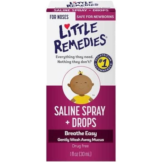 Gotas de Spray Salino Pequeños Remedios 2x30ml para Narices