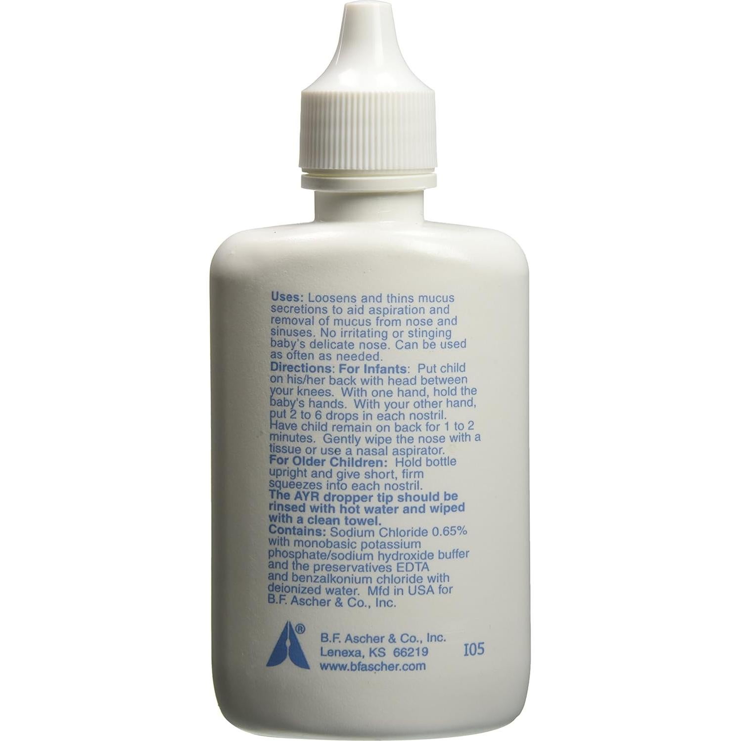 Spray Nasal Salino Ayr Baby 30ml - Alivio Congestión