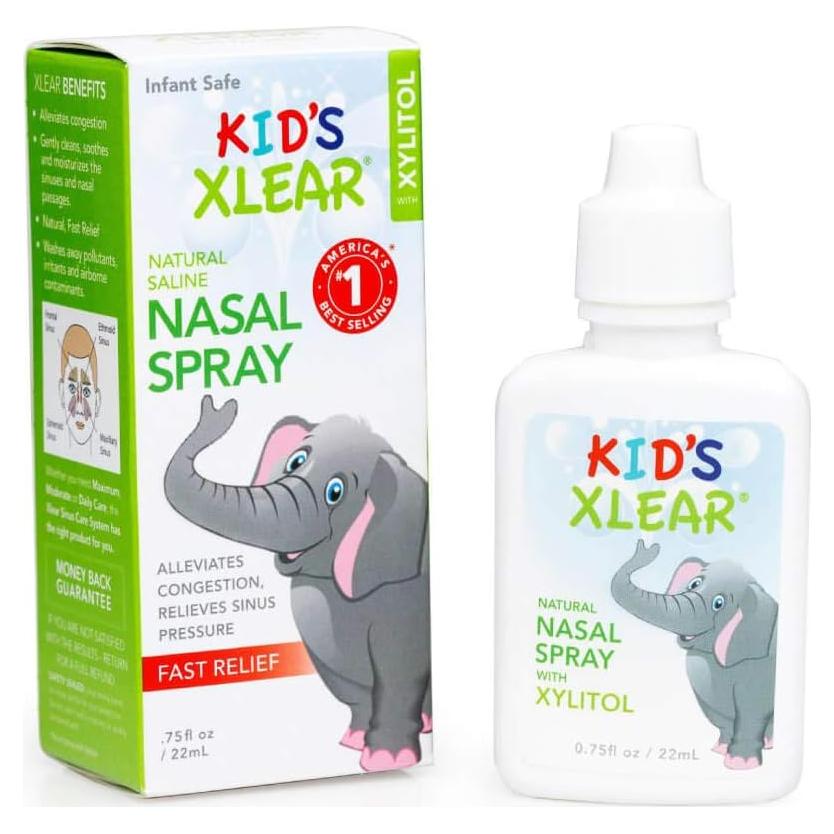 Spray Nasal Salino Natural Xlear para Niños 0.75 oz