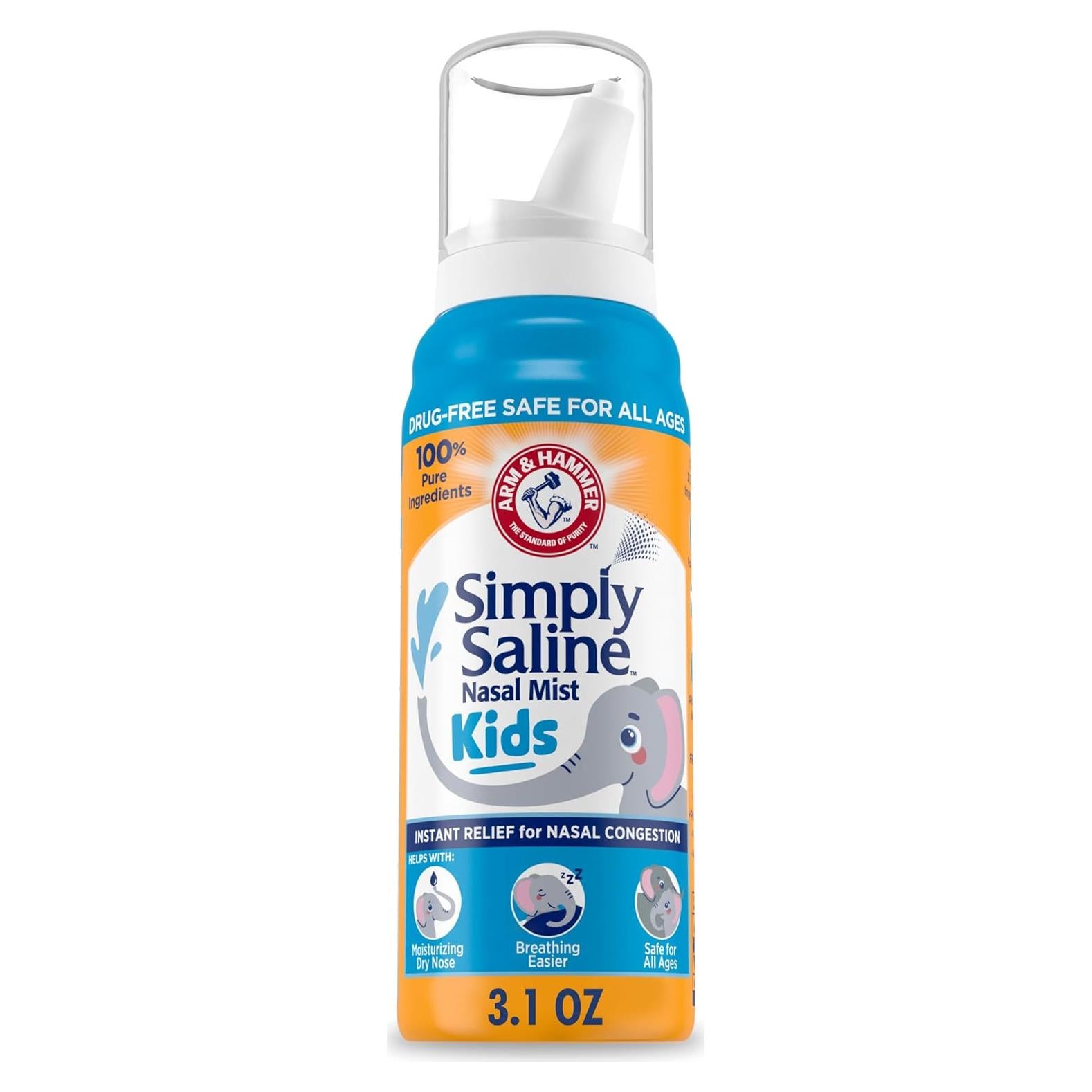 Spray Nasal Salino para Niños ARM & HAMMER Simply Saline 89 g