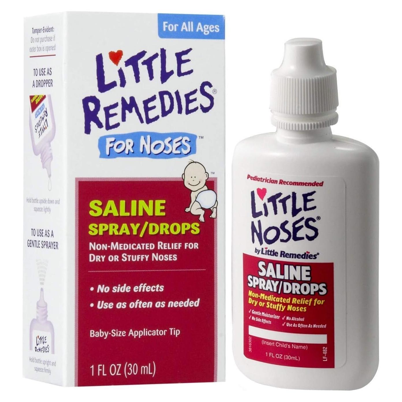 Gotas Salinas Little Remedies 29.57 ml para Narices