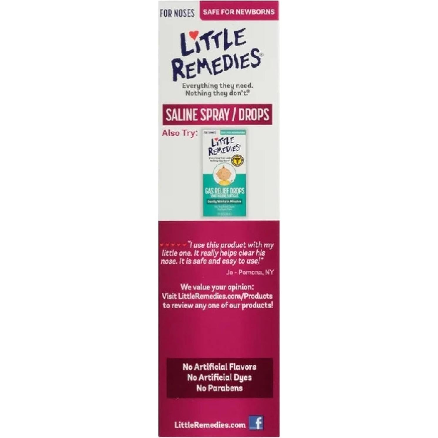 Gotas Salinas Little Remedies 29.57 ml para Narices