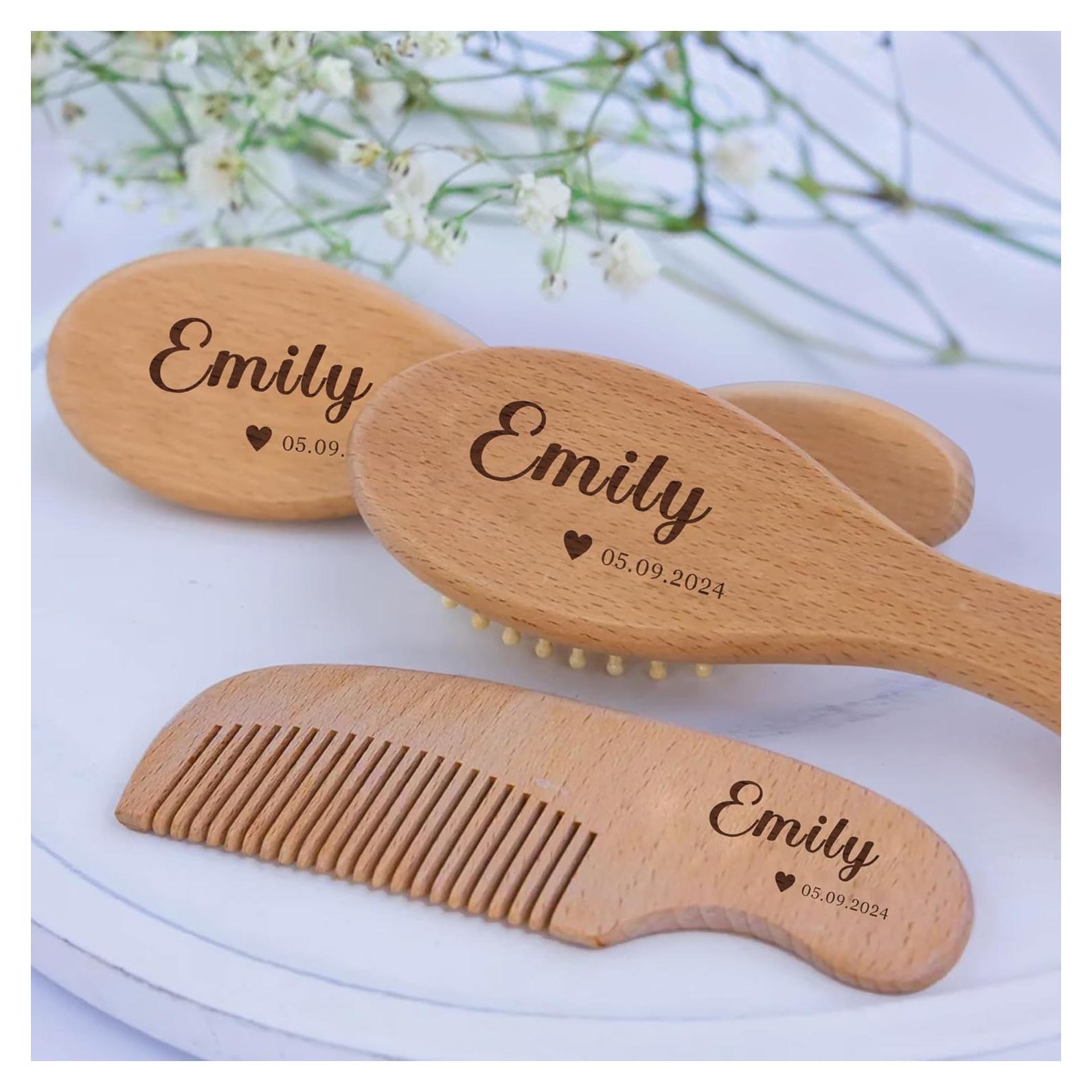 Juego de Cepillo y Peine Personalizado EDSG para Bebés