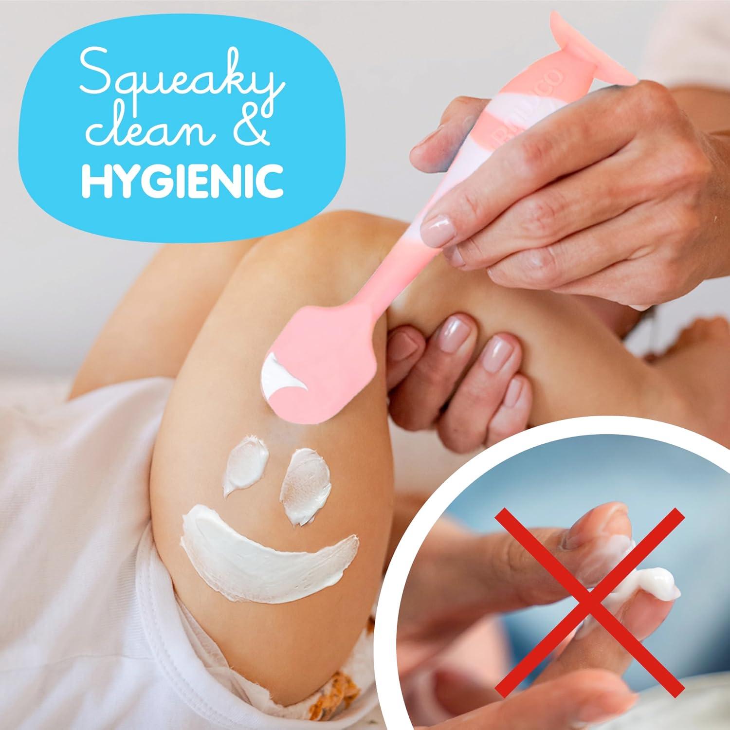 Espátula para Crema de Pañal Bumco - Silicona BPA Free Rosa