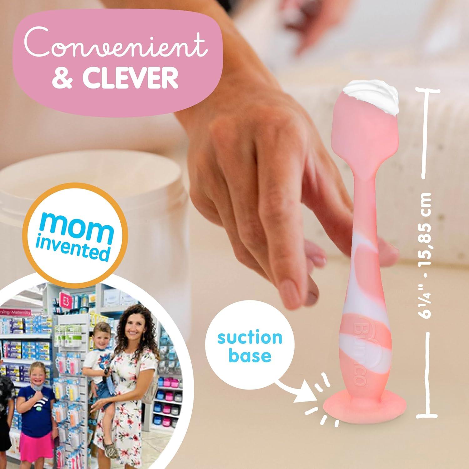 Espátula para Crema de Pañal Bumco - Silicona BPA Free Rosa