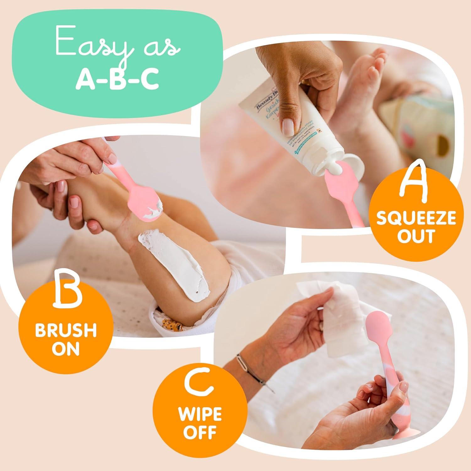 Espátula para Crema de Pañal Bumco - Silicona BPA Free Rosa