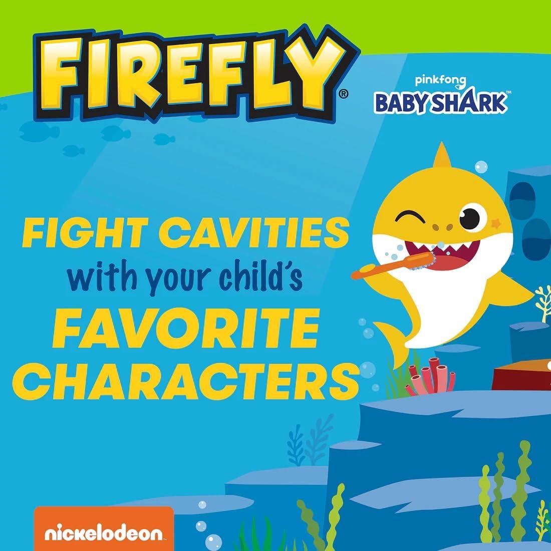 Cepillo de Dientes Eléctrico Baby Shark Firefly con Funda 3D