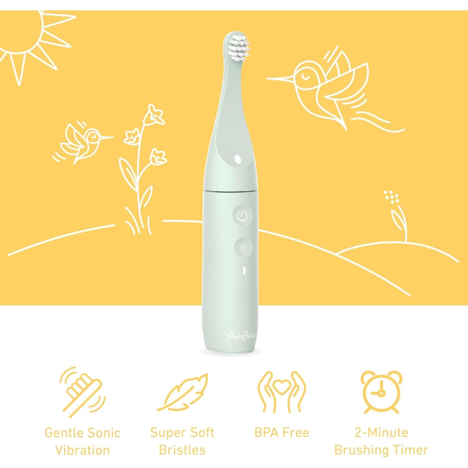 Cepillo de Dientes Eléctrico PureBaby Pure Enrichment Verde