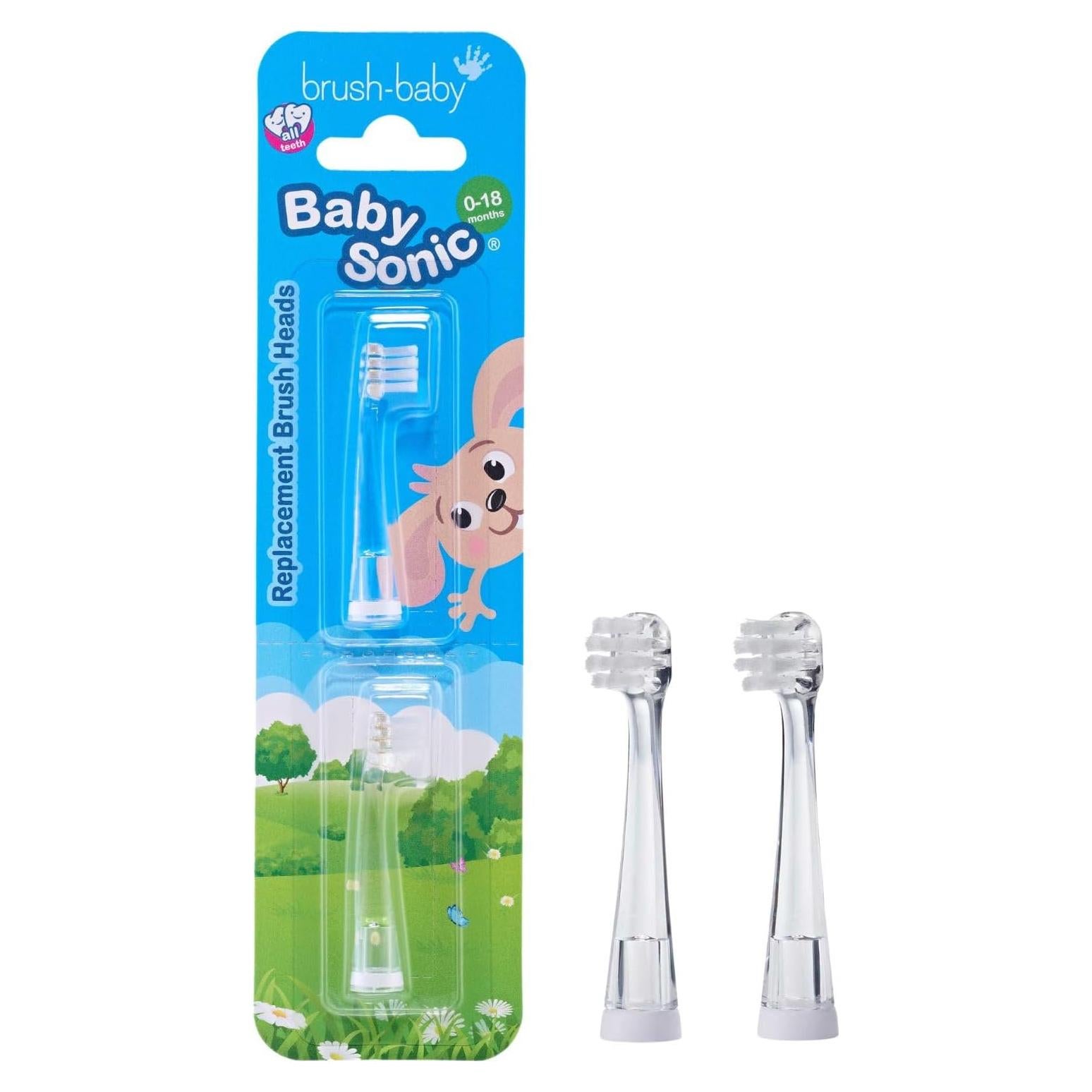 Cabezas de Repuesto BabySonic Brush-Baby 0-18 Meses (2 Unidades)