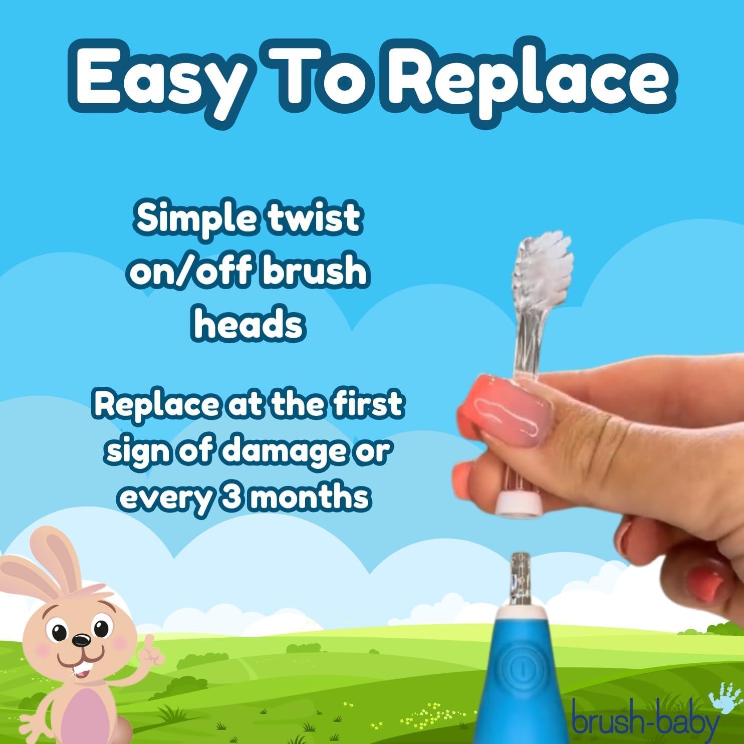 Cabezas de Repuesto BabySonic Brush-Baby 0-18 Meses (2 Unidades)