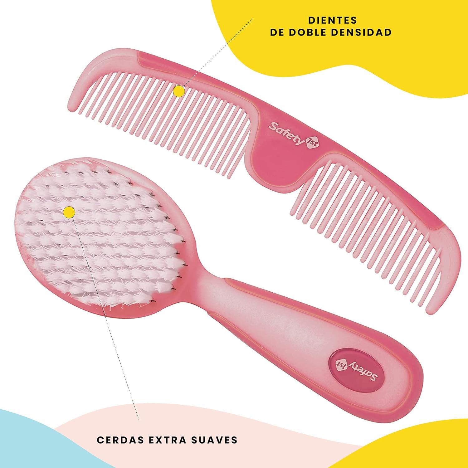 Cepillo y Peine Ergonómico Safety 1st Frambuesa