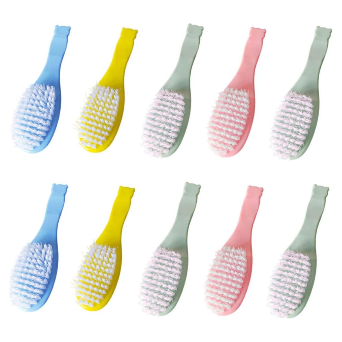 10 Cepillos para Bebé Beatifufu - Masaje Cuero Cabelludo 13.5cm