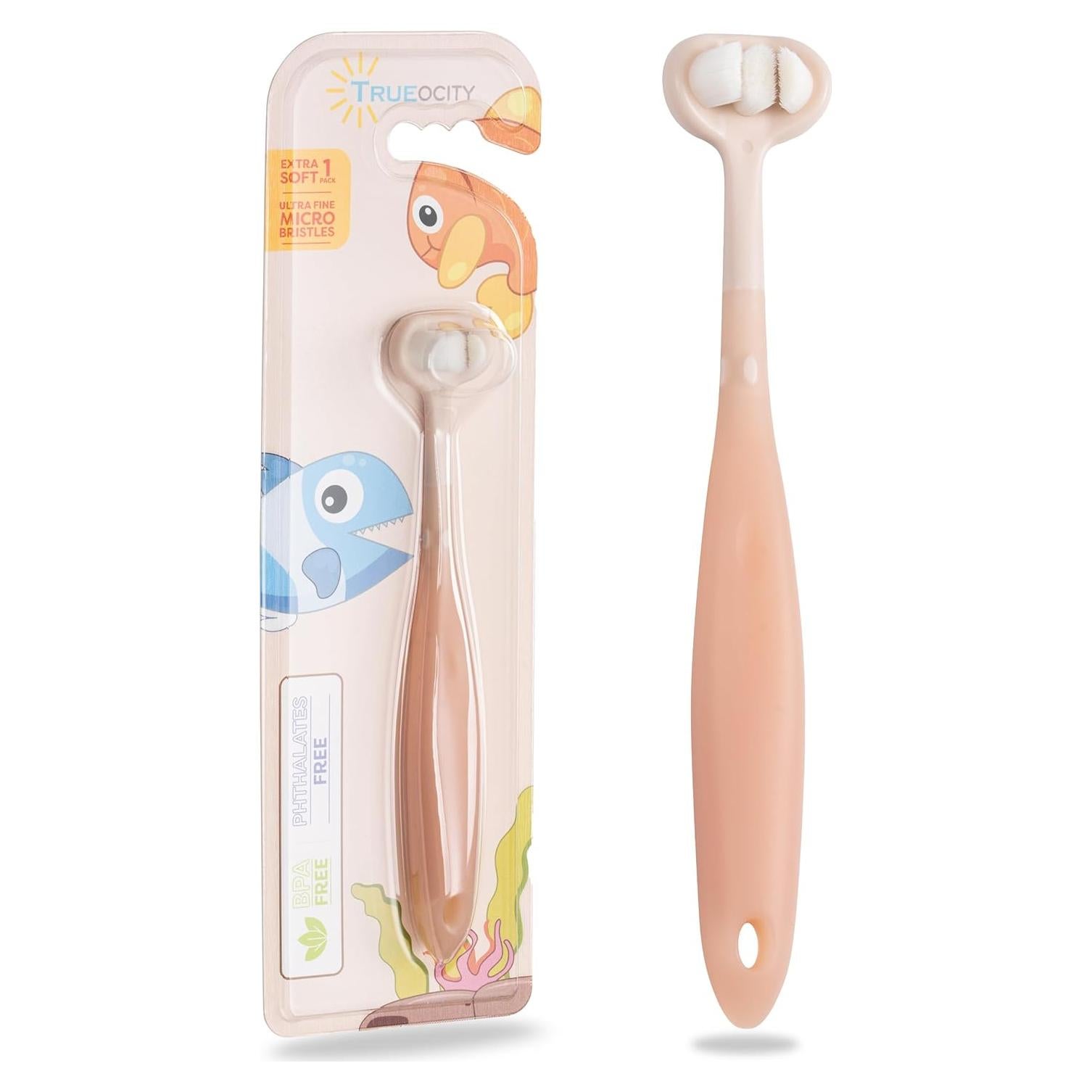 Cepillo de Dientes Trueocity para Bebés 6-12 Meses Cerdas Suaves