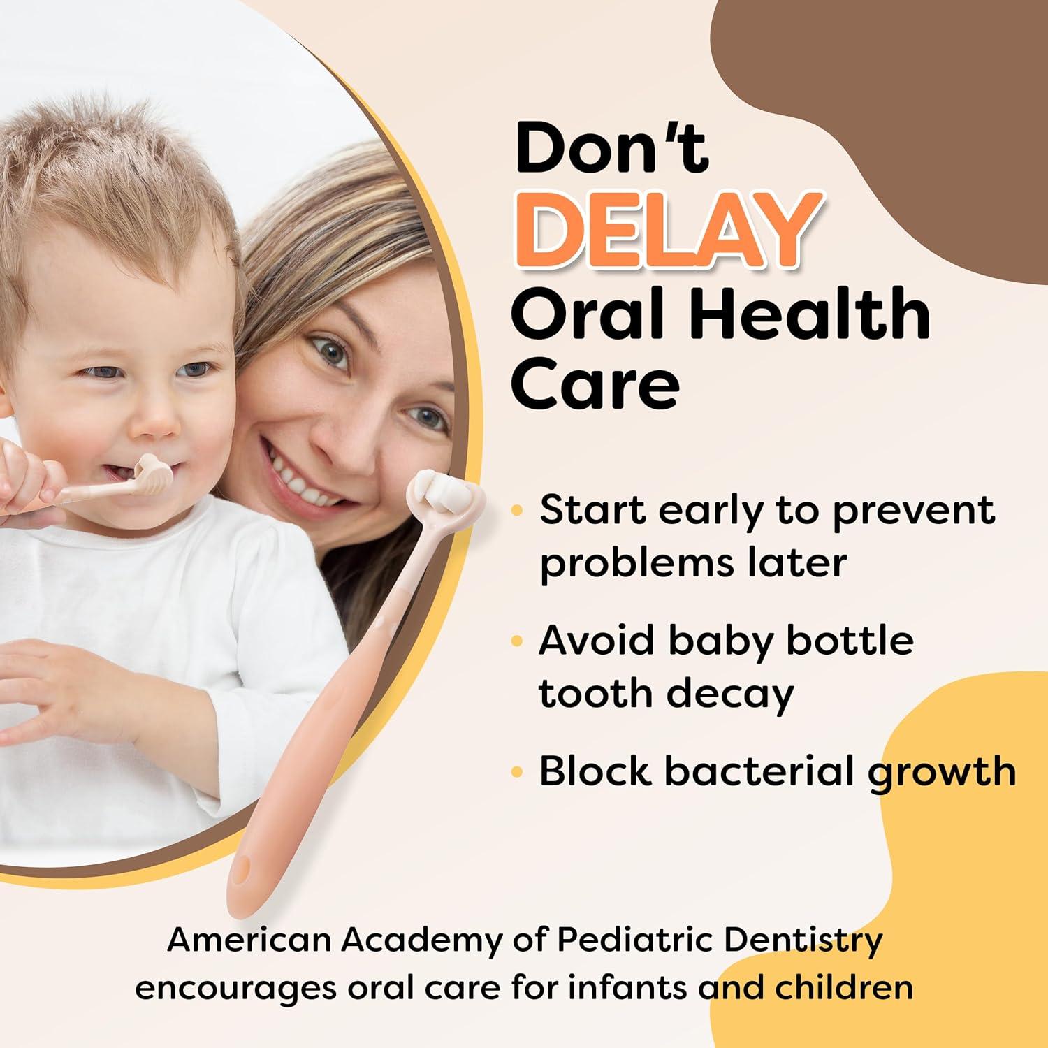 Cepillo de Dientes Trueocity para Bebés 6-12 Meses Cerdas Suaves