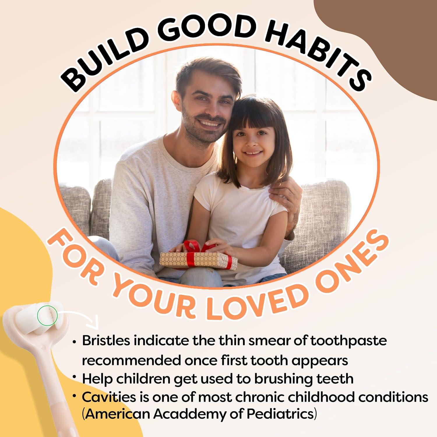 Cepillo de Dientes Trueocity para Bebés 6-12 Meses Cerdas Suaves