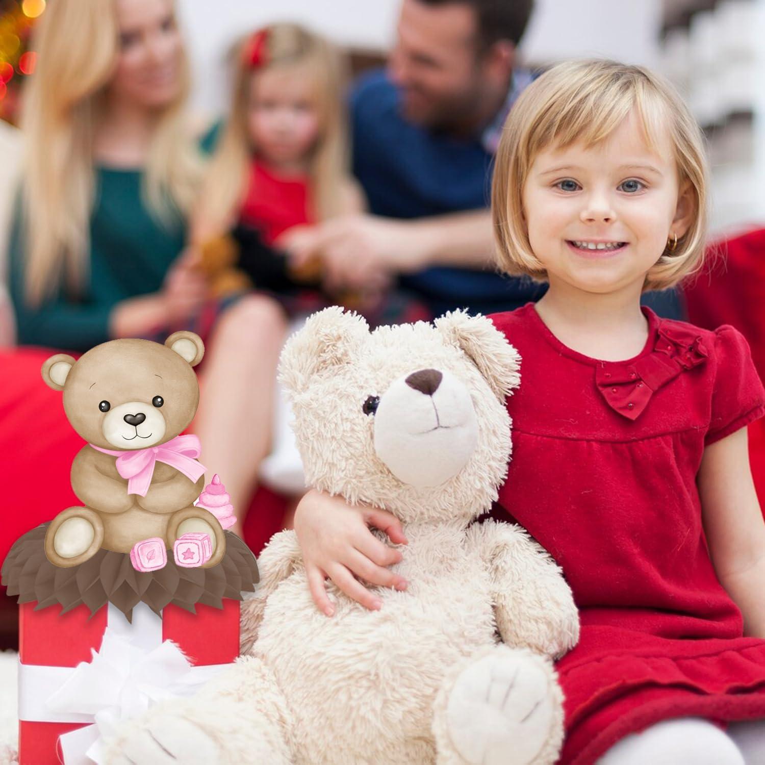 Centros de mesa de panal de oso rosa 11PCS CANDY CHEF