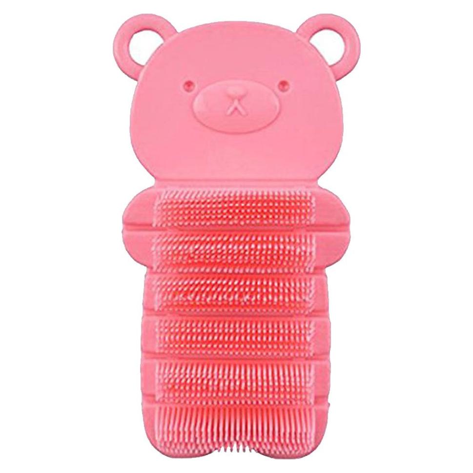 Cepillo Limpiador de Uñas para Niños Rosa - PE Libre de BPA