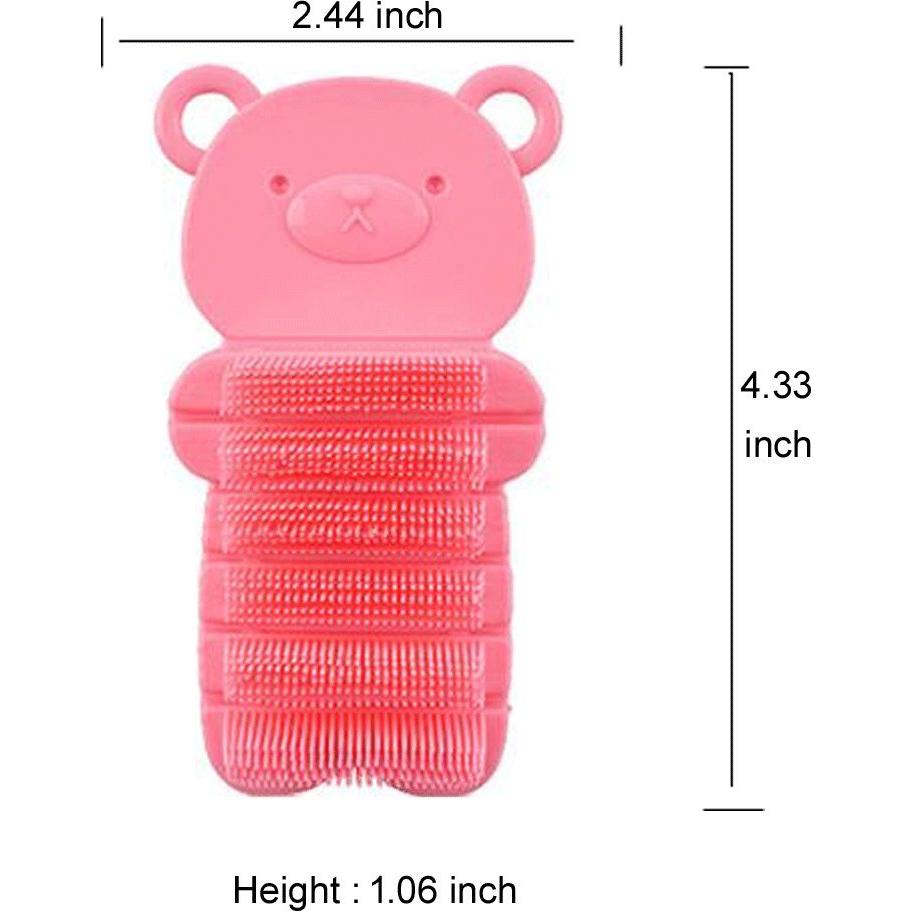 Cepillo Limpiador de Uñas para Niños Rosa - PE Libre de BPA