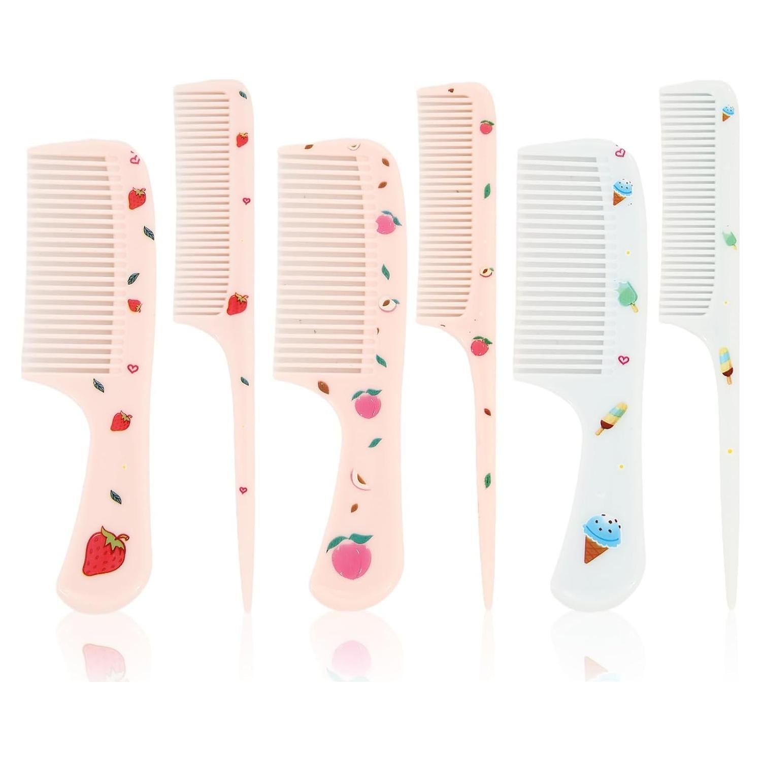 Set de 6 Peines para Niños Braxan - Colores Azul y Rosa