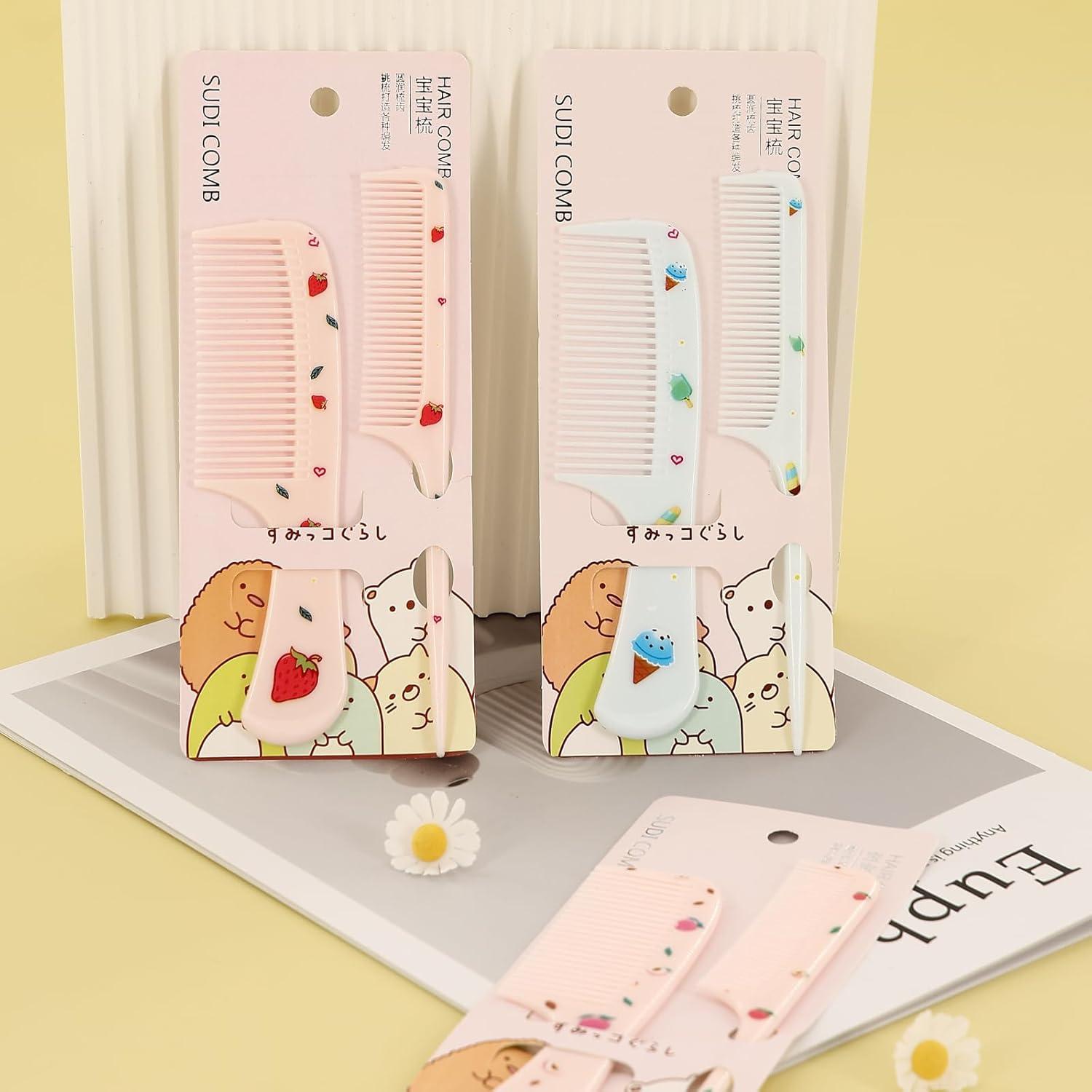 Set de 6 Peines para Niños Braxan - Colores Azul y Rosa