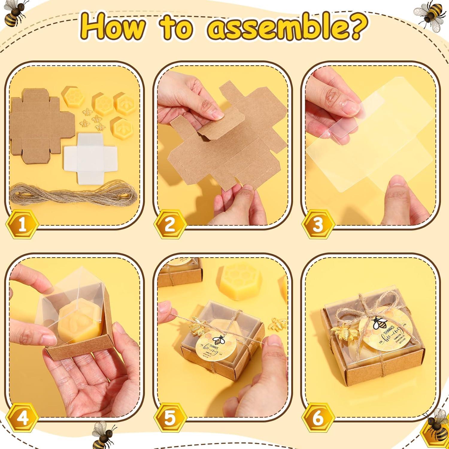 48 Jabones Aromatizados Abeja Panal Dimsile Baby Shower