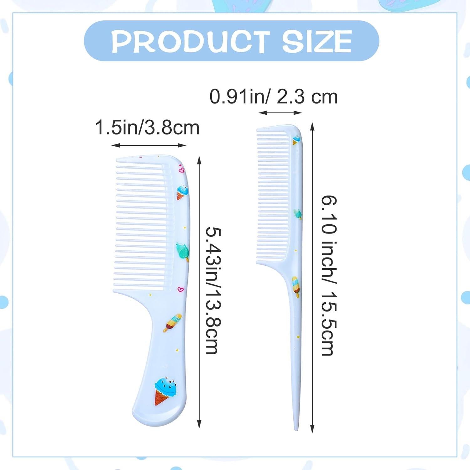 Juego de 2 Peines Mini Azul Xinjoduz para Todo Tipo de Cabello