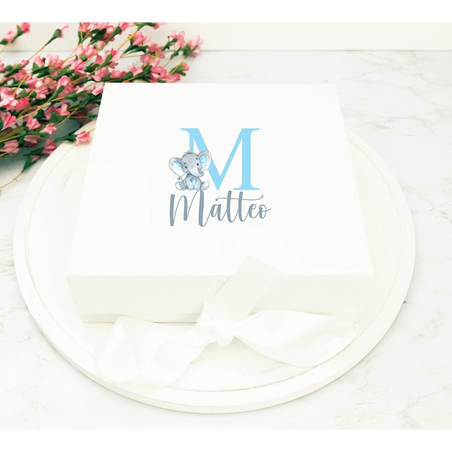 Juego de Cepillo y Peine Personalizado Elefante para Niños