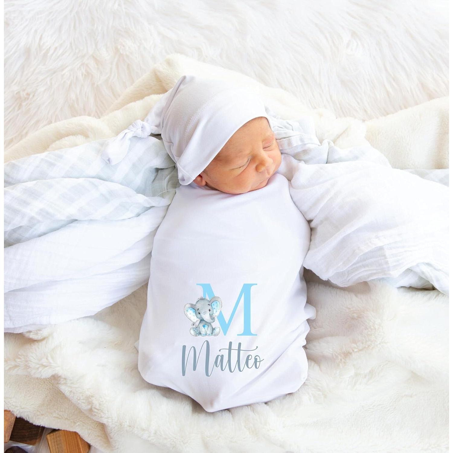 Juego de Cepillo y Peine Personalizado Elefante para Niños