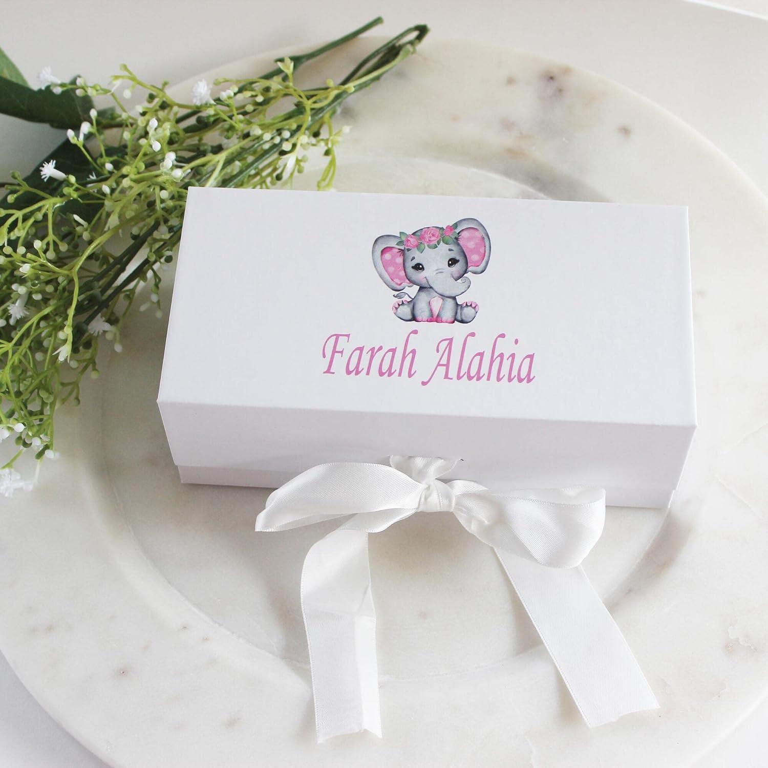 Set de Cepillo y Peine Personalizado para Bebé Elefante Rosa